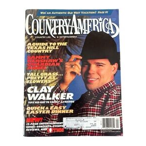 Vintage Country America Magazine Clay Walker Cover April 1995